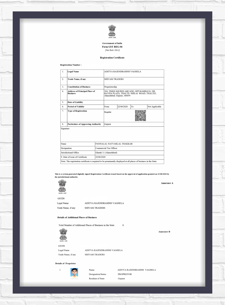 GST Certificate